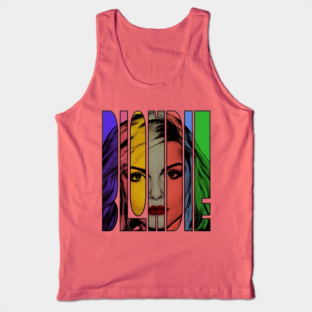 Debbie Harry Blondie Retro Vintage Style Tank Top by Mr.FansArt